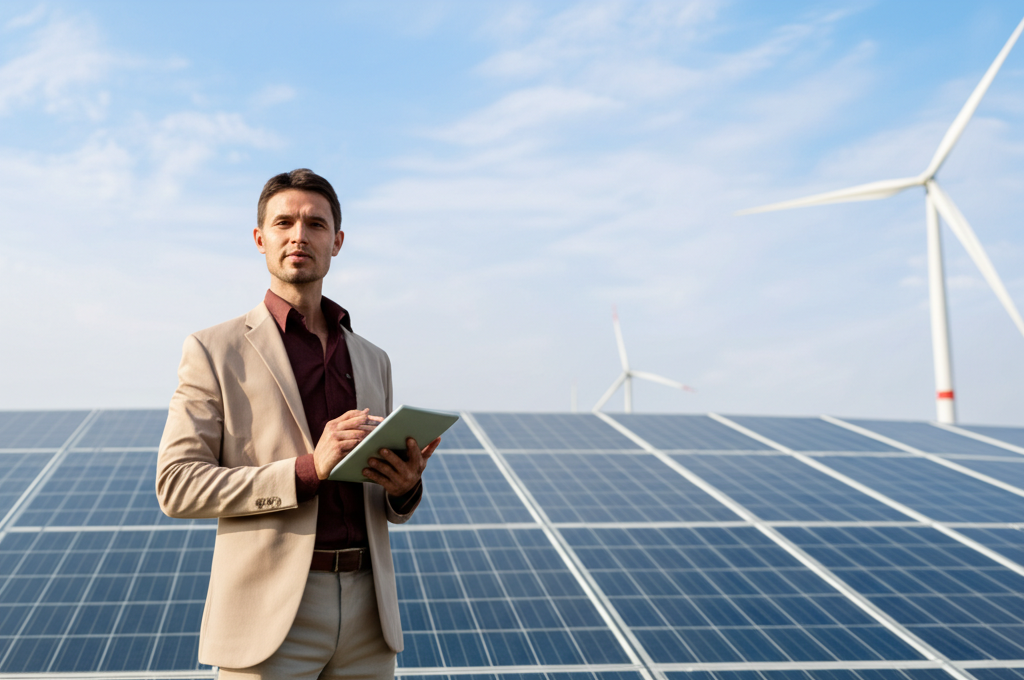 Energy professional with renewable technology